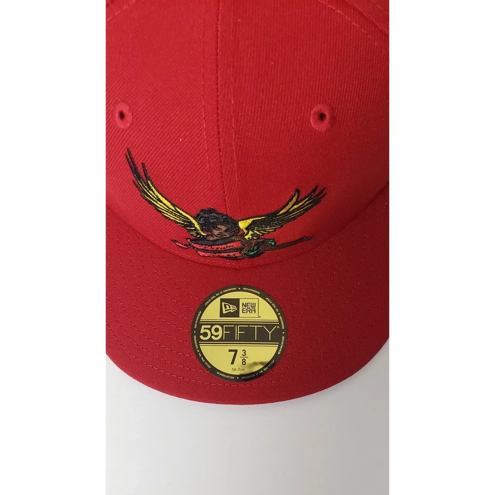 Denim Tears New Era 59FIFTY Fitted Hat Red Cherub Angel 7 3/8 Urban Designer